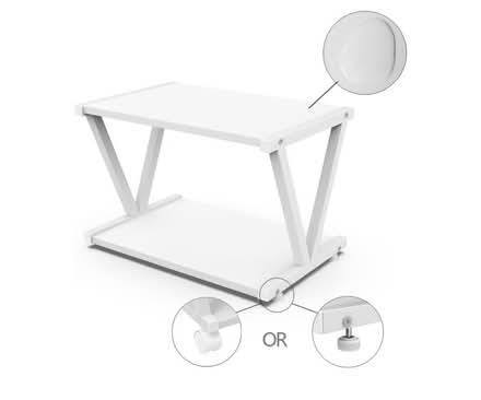 Photo of free White printer stand with wheels (East Sheen SW14) #2