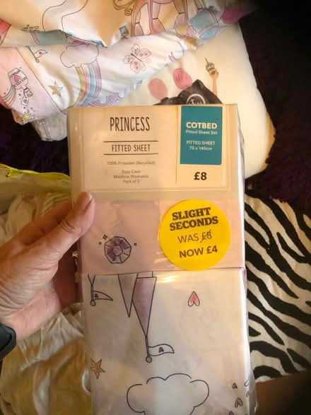Photo of free Fitted cot sheets etc (Gracemount EH17) #1