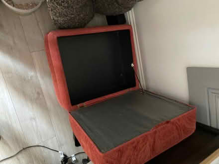 Photo of free Red pouffe (Church Hill North B98) #2