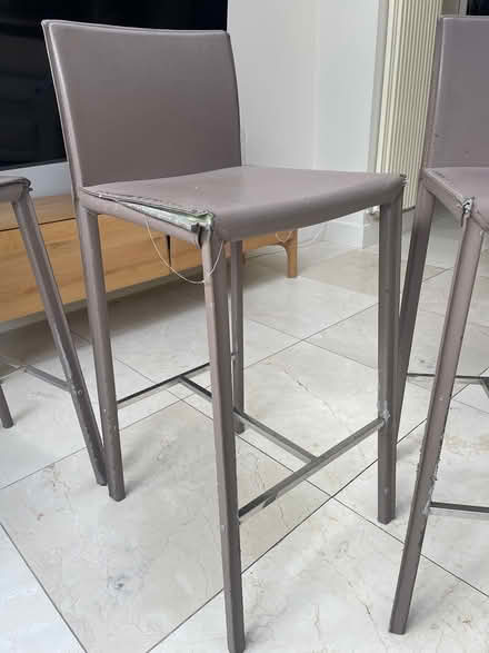 Photo of free 3 high stools leather (Celbridge) #2