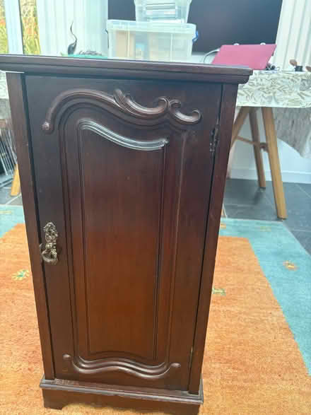 Photo of free Victorian mahogany pot cupboard or bedside table (Birchwood LN6) #1