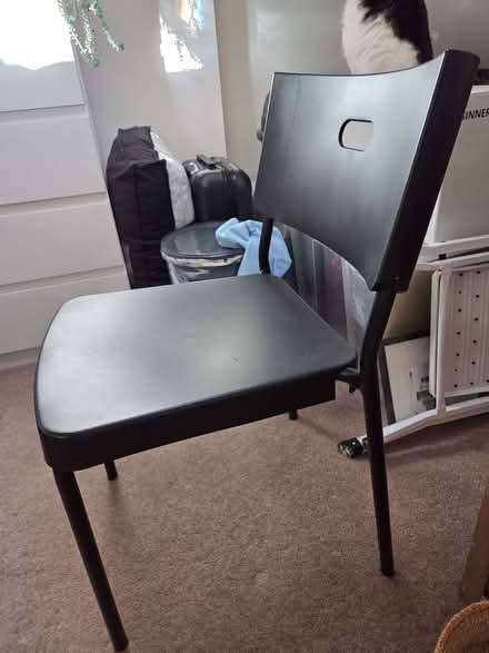 Photo of free Black plastic chair (Brincliffe S11) #2