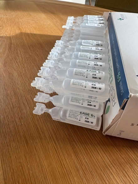 Photo of free RESP-EASE 6% hypertonic sodium chloride solution vials (Langham NR25) #1