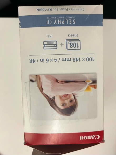 Photo of free Canon Selphy colour ink & paper set (St. James's W1S) #1