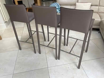 Photo of free 3 high stools leather (Celbridge) #4