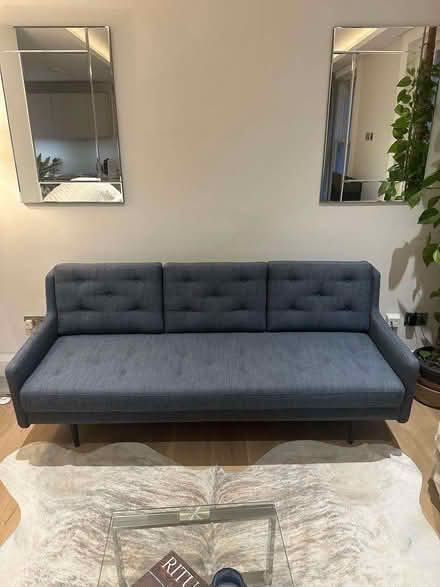 Photo of free Grey / Blue Sofa (Bayswater W2) #1