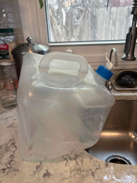 Photo of free 15L Reusable plastic jug (repair) (SW Denver (Alameda + Federal)) #1