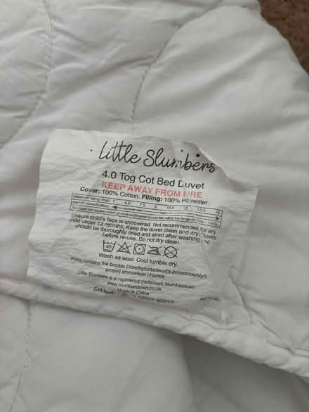 Photo of free Cot bed duvet (Derby DE24) #2