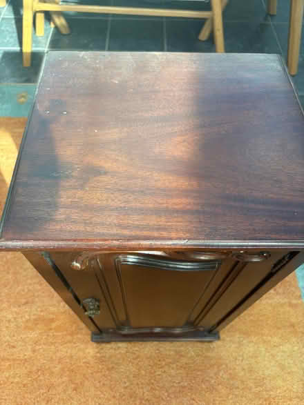 Photo of free Victorian mahogany pot cupboard or bedside table (Birchwood LN6) #3