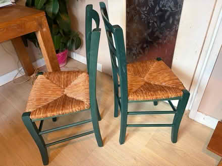 Photo of free 2 Dining Chairs Green (North Abingdon OX14) #3