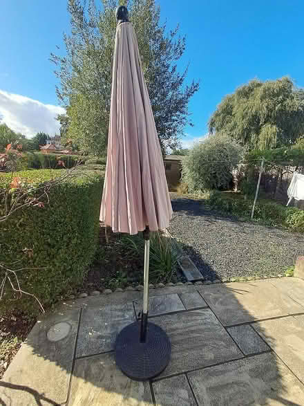Photo of free Garden umbrella and base (Burgess Hill RH15) #2