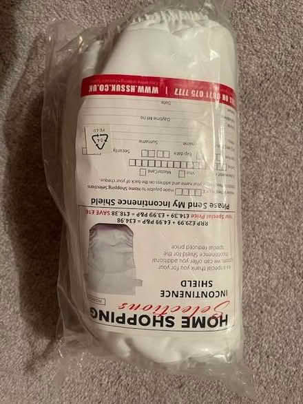 Photo of free Wellform Incontinence Shield x 2 (Tideswell SK17) #2
