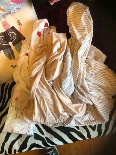 Photo of free Fitted cot sheets etc (Gracemount EH17) #2