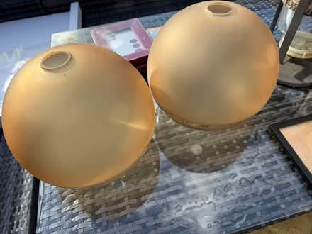 Photo of free 2 glass IKEA ceiling lamps (Bicester) #1