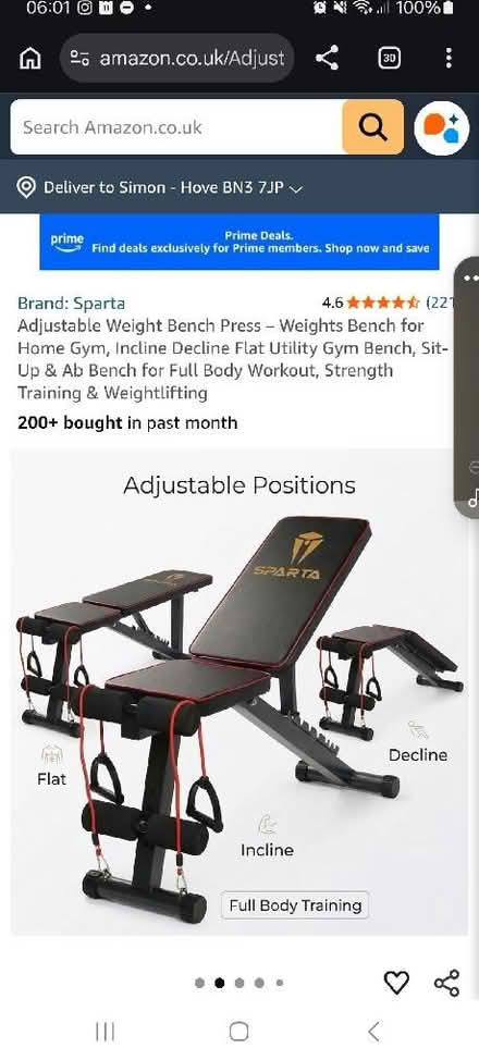 Photo of Weight Bench for Charity off road cyclist training (West Blatchington BN3) #1