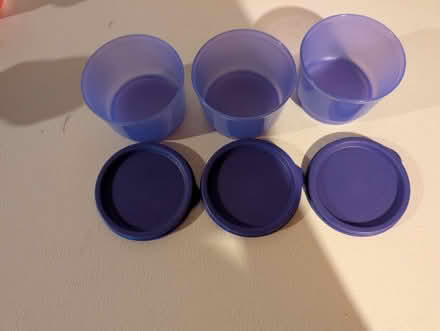 Photo of free 9 Small Tupperware Containers w/lid (Sylvan Township Near Chelsea) #3
