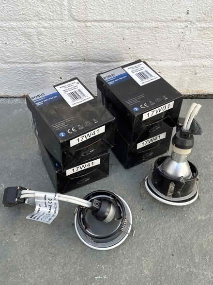 Photo of free Downlights - white 6no. Unused although two out of box. IP65 (North Ascot SL5) #1
