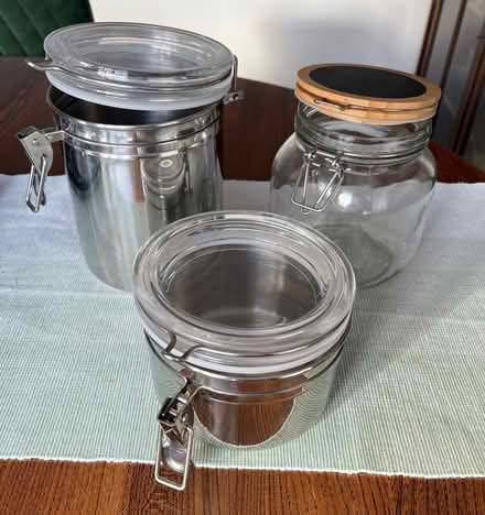 Photo of free Kitchen storage jars (Rayleigh SS6) #1