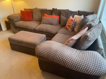 Photo of free Corner sofa and footstool (Birkenshaw BD11) #2