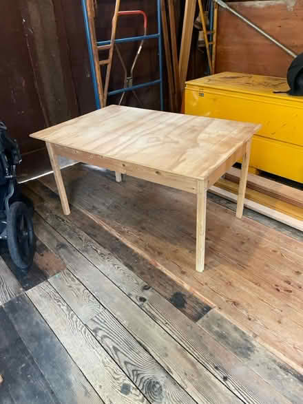 Photo of free Wood train/play table 32x48x25.5in (East Capitol Hill Miller Park) #2