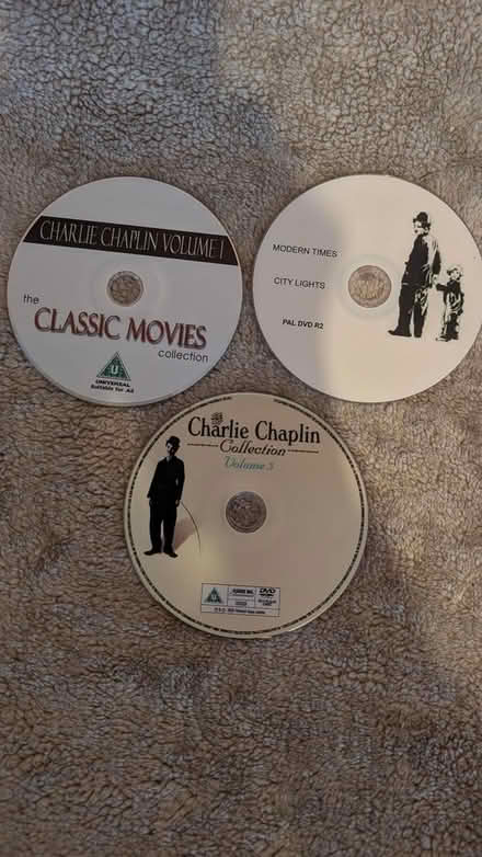 Photo of free Charlie Chaplin DVDs (Liphook GU30) #1