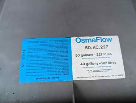 Photo of free 50 gallon cold water tank (Caldecott OX14) #2