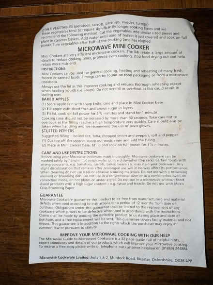Photo of free Microwave rice cooker / multi-steamer (Aldrington BN3) #3