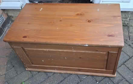 Photo of free Wooden Lidded Storage Trunk (Hastings Hill SR4) #1