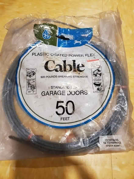 Photo of free Garage door cable (Linden) #1