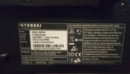Photo of free Hyundai HQL320WR 32" TV (Cutteslowe OX2) #2