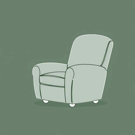 Photo of free grey armchair manually reclinable (Clapham Junction SW11) #1