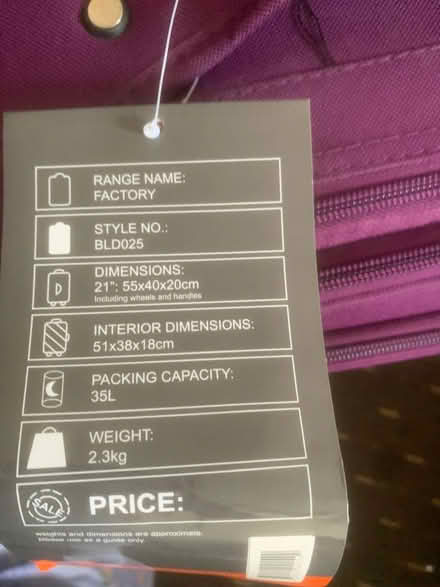 Photo of free Suitcase (Four Lane Ends BB1) #4
