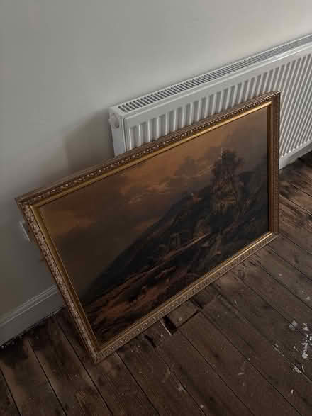 Photo of free Large gold framed print (Belper DE56 0SF) #1