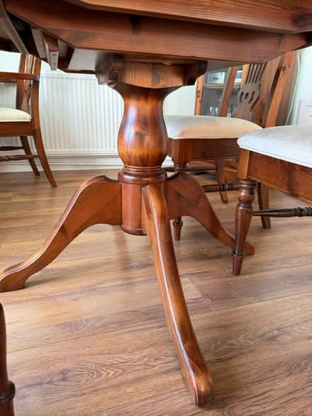 Photo of free Solid Dining Table & 6 Chairs (Hadleigh SS7) #3
