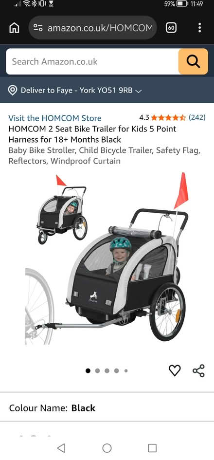 Photo of free Halfords(?) bike trailer (Boroughbridge YO51) #2