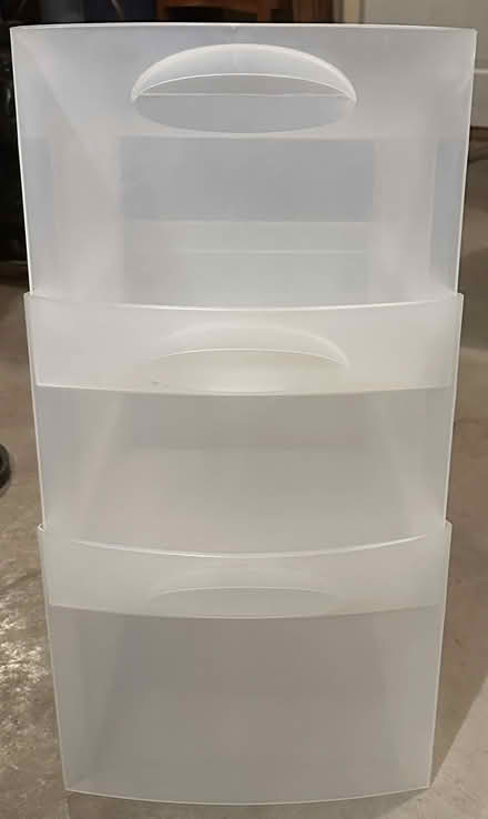 Photo of free Three Sterilite Drawers (Port Murray, NJ) #1