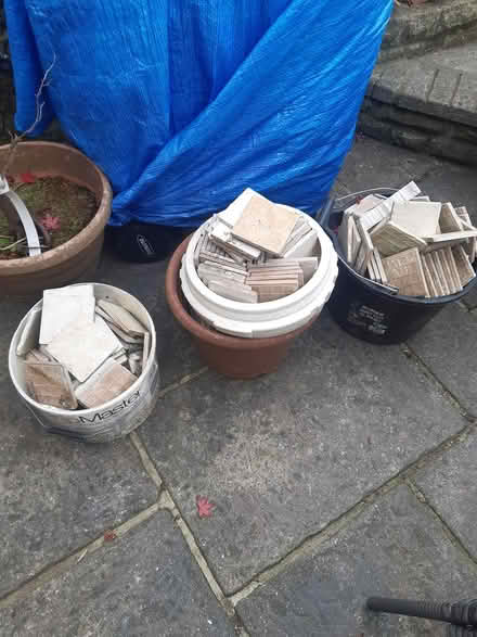Photo of free Used 4x4 tiles 100 (Darlington) #1