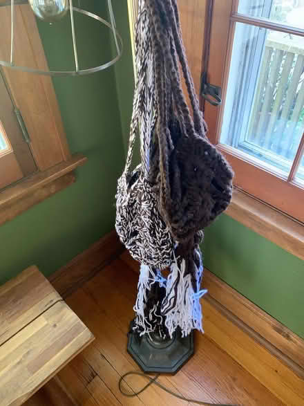 Photo of free two knit plant hangers (rogers park) #1