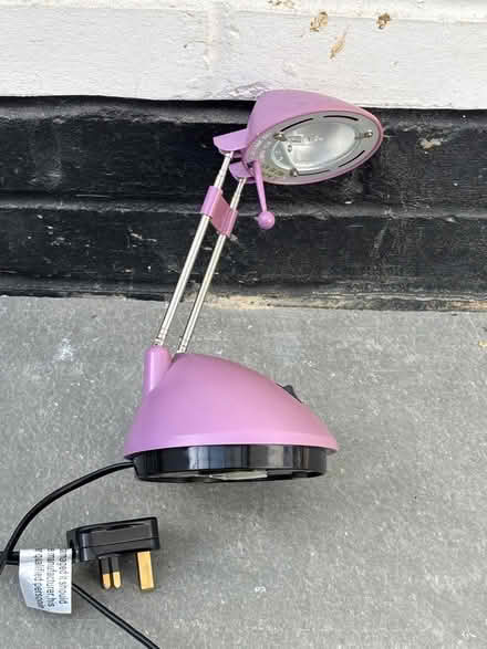 Photo of free Small desk lamp - purple (North Ascot SL5) #1