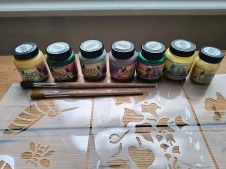 Photo of free Stencils, paint, brushes (Iffley Road OX4) #2
