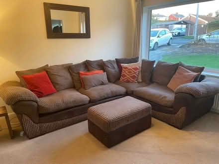 Photo of free Corner sofa and footstool (Birkenshaw BD11) #1