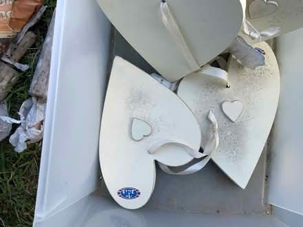 Photo of free Wooden heart decorations (Dunfermline KY11) #2