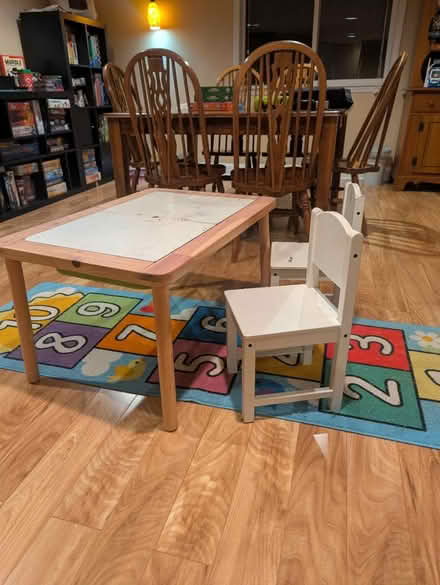 Photo of free Little Kids Art Table and 2 Chairs (Barrington) #1