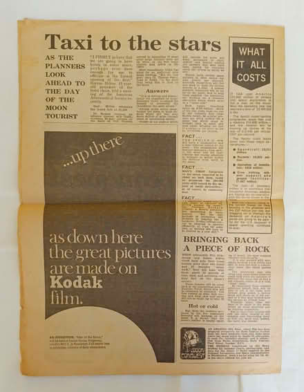 Photo of free 969 Moon Landing – Original “Lunar Express” Daily Express (Emsworth PO10) #3