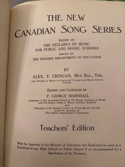 Photo of free The New Canadian Song Book 1934 (South Brampton) #3