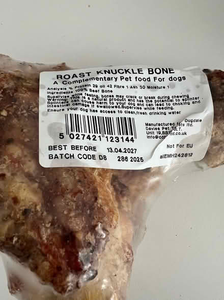 Photo of free Very large roast knuckle bone (Hammerfield HP1) #3