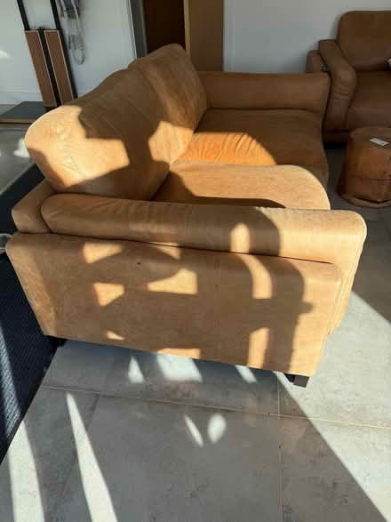Photo of free 2 leather sofas from DFS , 4.5 years old (Leigh-on-Mendip CP BA3) #2
