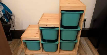 Photo of free IKEA trofast storage with boxes (Ec1r 3ap) #1