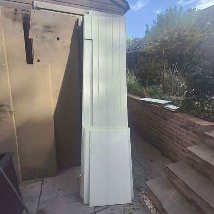 Photo of free Slat effect particle board (Barnard's Green WR14) #2