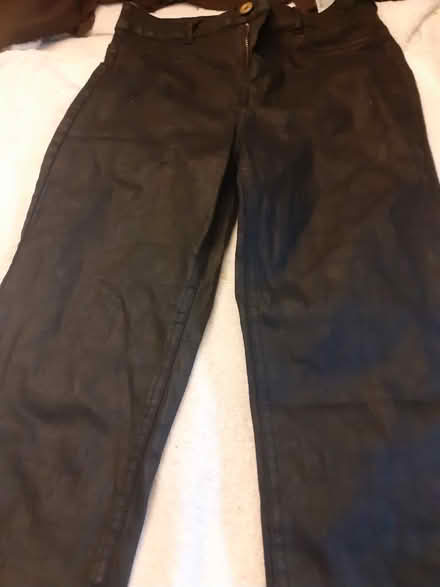 Photo of free 10 -12 size black skinny trousers (Birmingham City Centre B1) #1